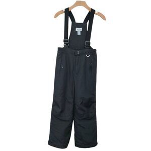 Slalom Ski Snow Bibs Overalls Youth 12 Medium Black Unisex Insulated Outdoor